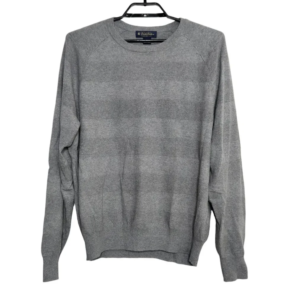 Mens Sweaters Shirt Lot Size Large Levi Brooks Brothers Knit Gray